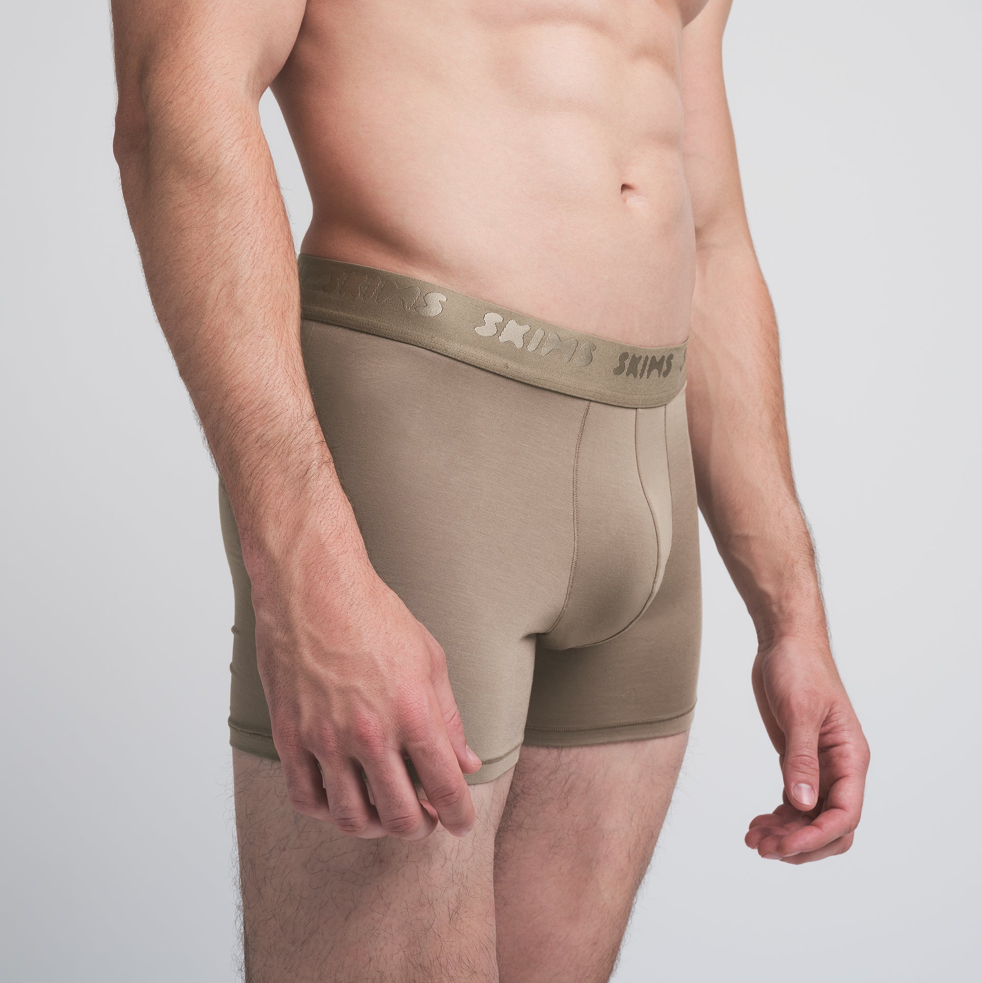 SKIMS STRETCH MENS 3" BOXER BRIEF | DESERT
