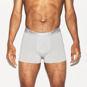 SKIMS STRETCH MENS 3" BOXER BRIEF | LIGHT HEATHER GREY