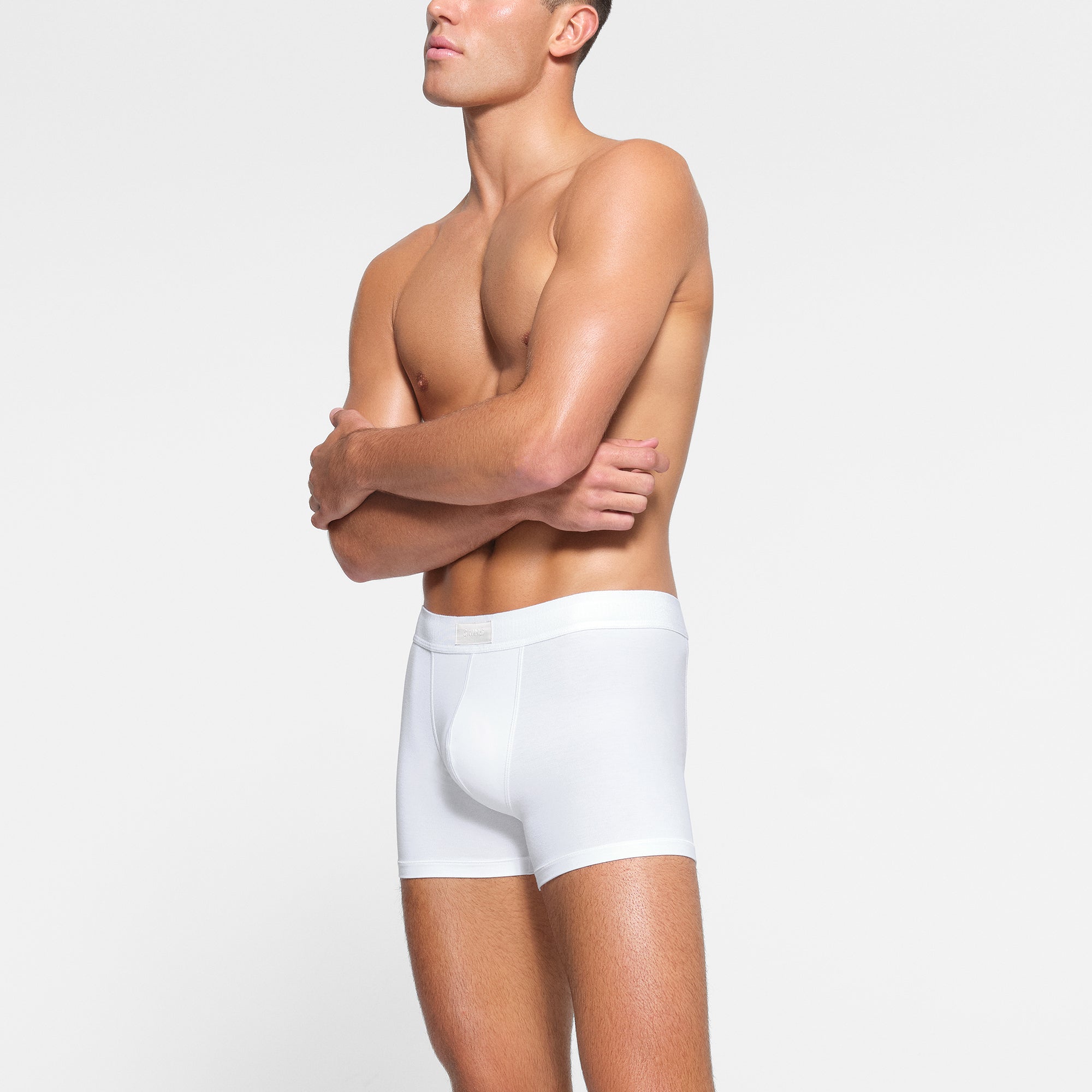 SKIMS COTTON MENS 3" BOXER BRIEF 3-PACK | CHALK