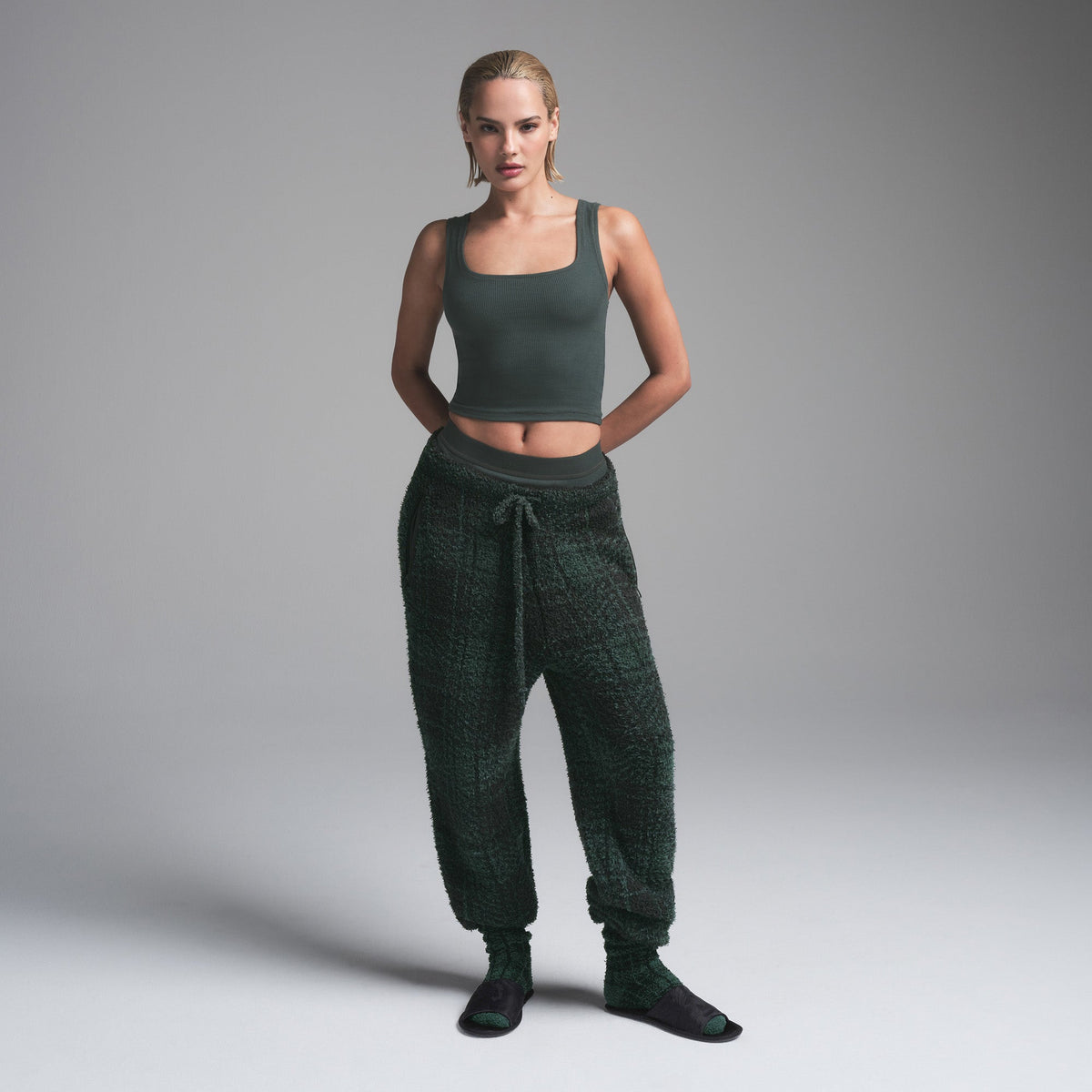 COZY KNIT UNISEX JOGGER | CYPRESS PLAID