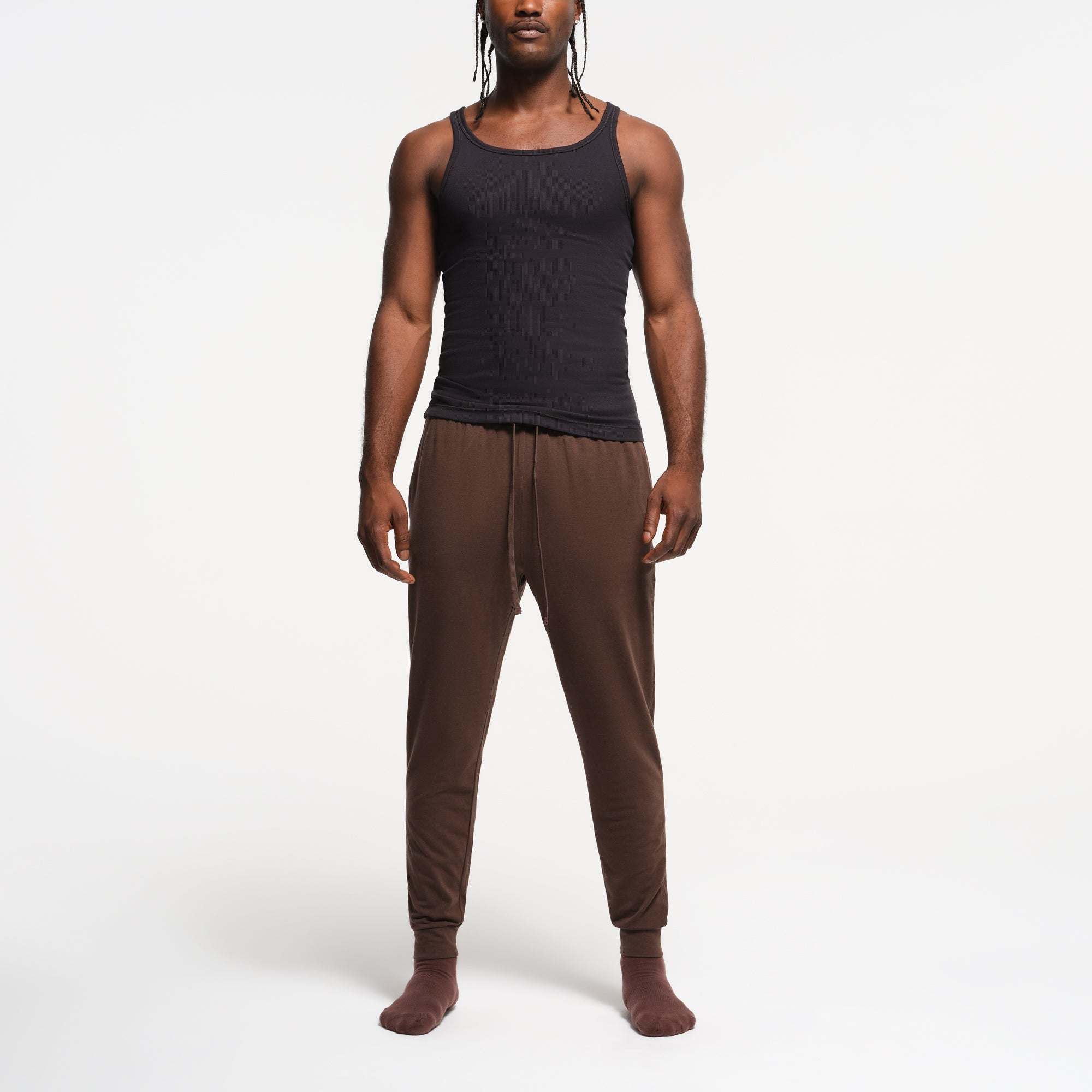 JERSEY LOUNGE MENS JOGGER | MUD