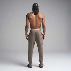 OUTDOOR JERSEY MENS TAPERED JOGGER | TRUFFLE