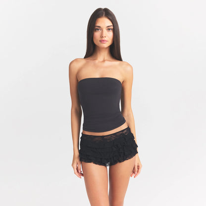 Stretch Lace Ruffle Short