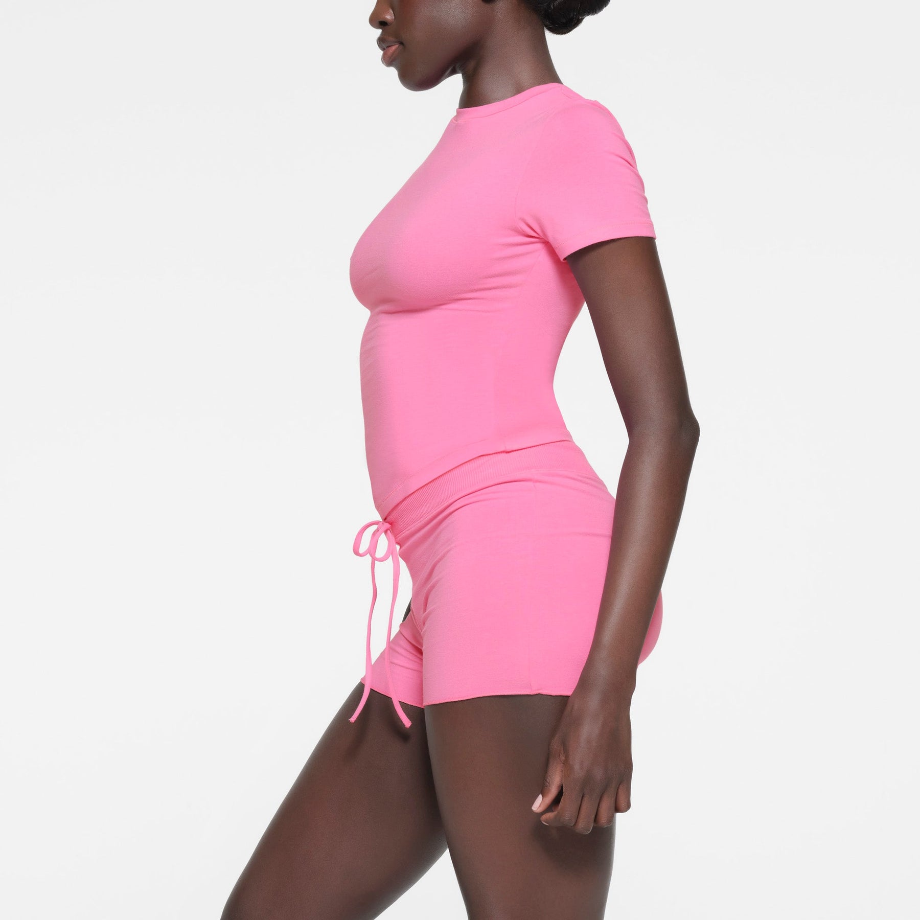 COTTON JERSEY SHORT | SUGAR PINK