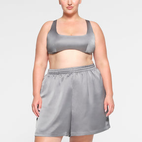 SKIMS SPORTY SATIN LOOSE SHORT | MIRROR