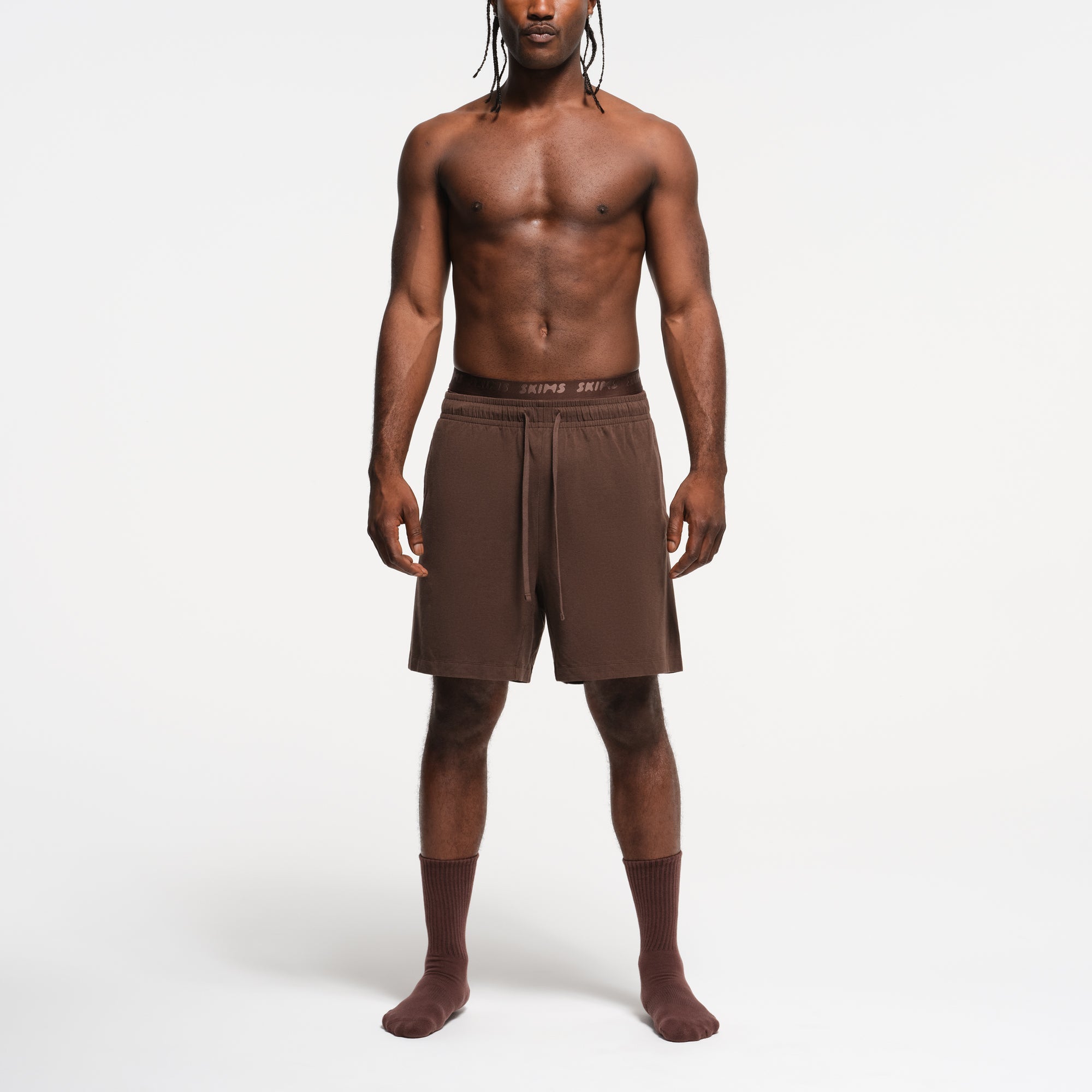 JERSEY LOUNGE MENS RELAXED SHORT | MUD