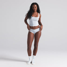 FITS EVERYBODY PICOT TANK AND HIPSTER SET | CLOUD BOW PRINT