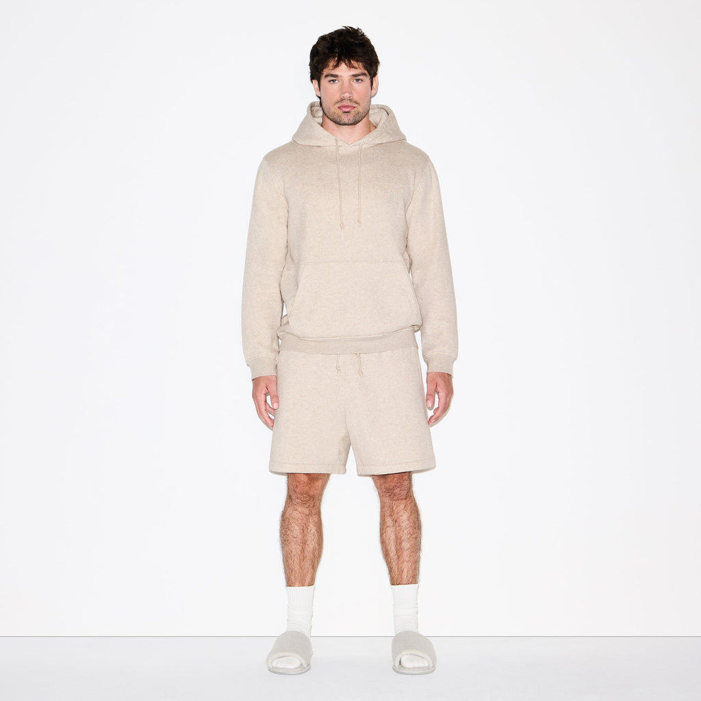 FLEECE LOUNGE MENS RELAXED SHORT | DESERT HEATHER