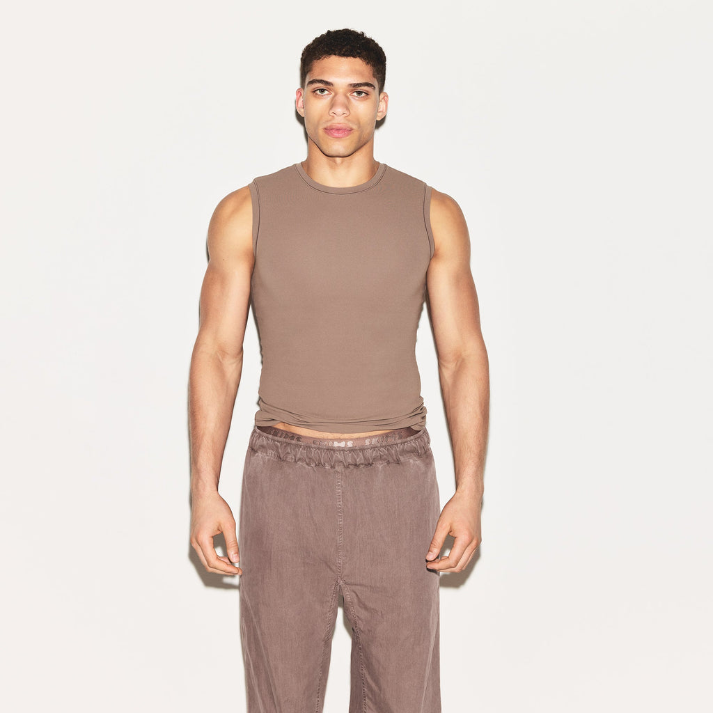 WOVEN MENS KARATE PANT | UMBER