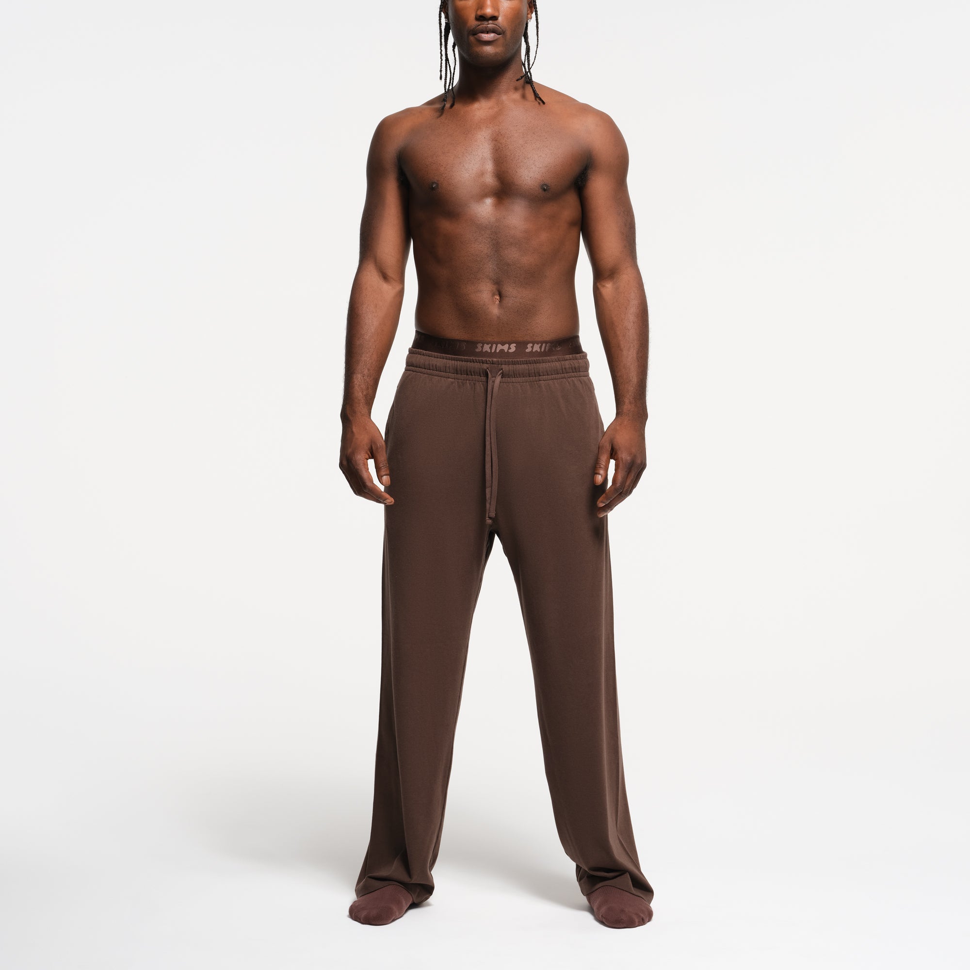JERSEY LOUNGE MENS RELAXED STRAIGHT LEG PANT | MUD