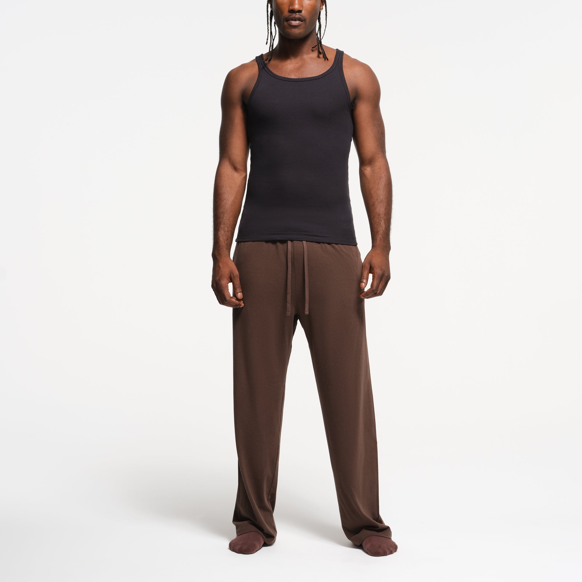 JERSEY LOUNGE MENS RELAXED STRAIGHT LEG PANT | MUD