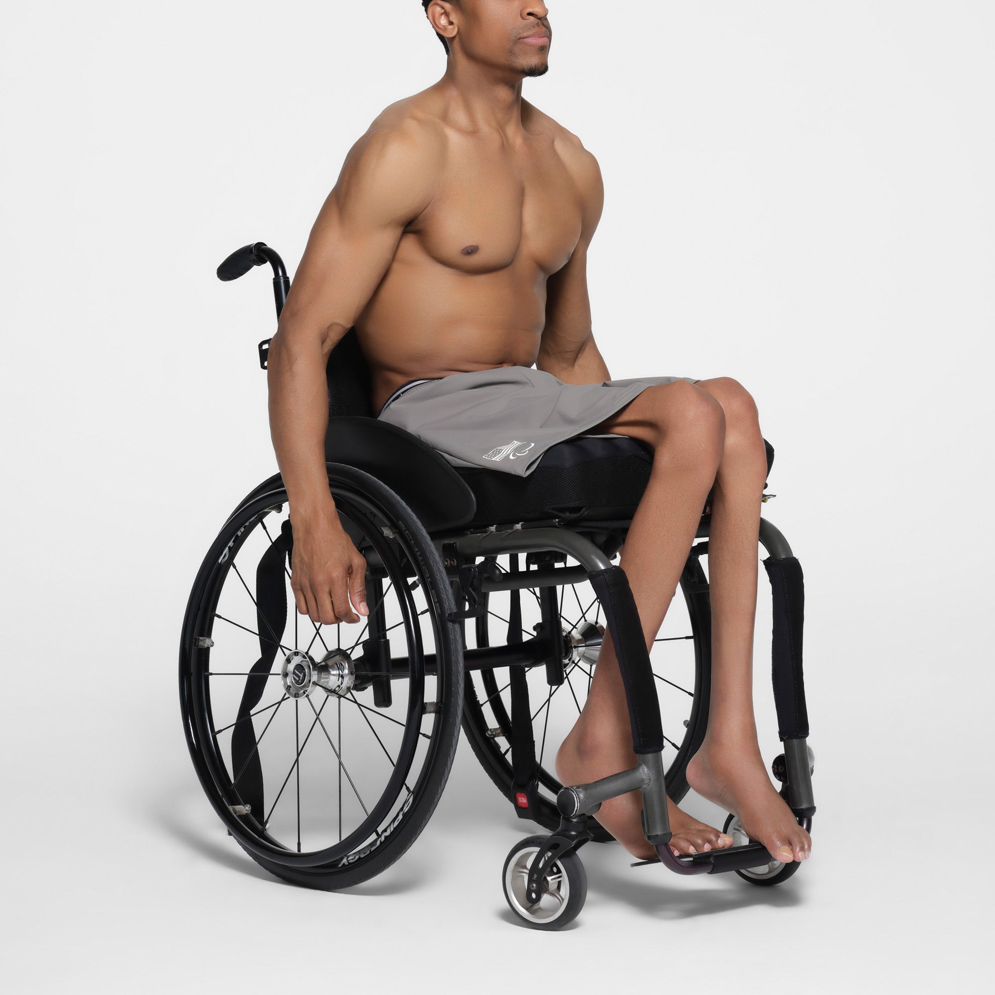 SKIMS FOR TEAM USA MENS SWIM PARALYMPIC TRUNK | GREY