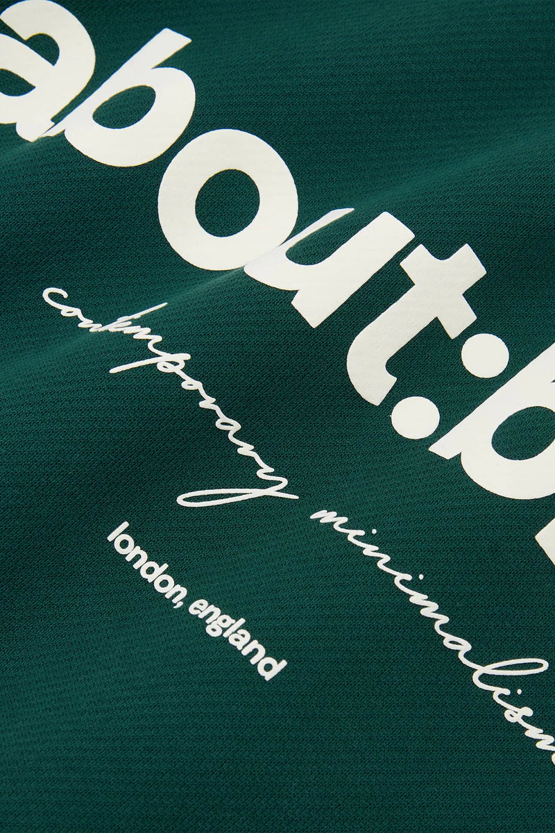 Box hoodie - epsom green