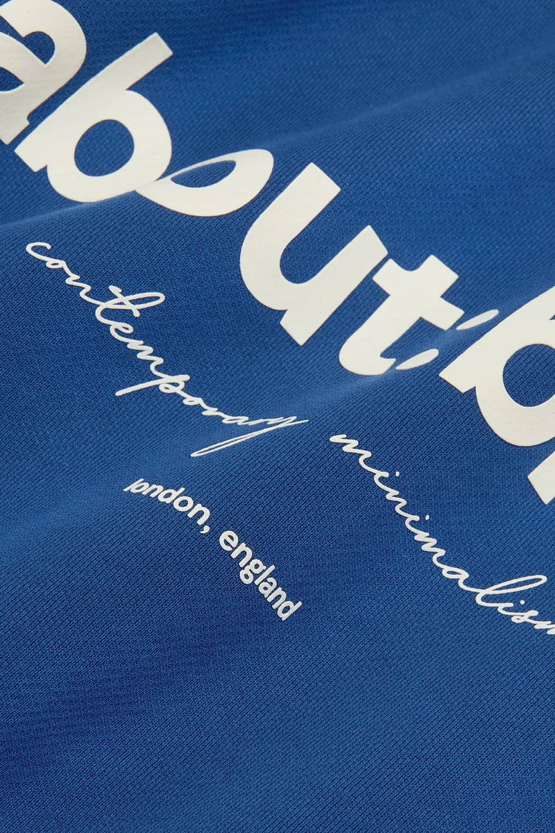 Box hoodie - estate blue