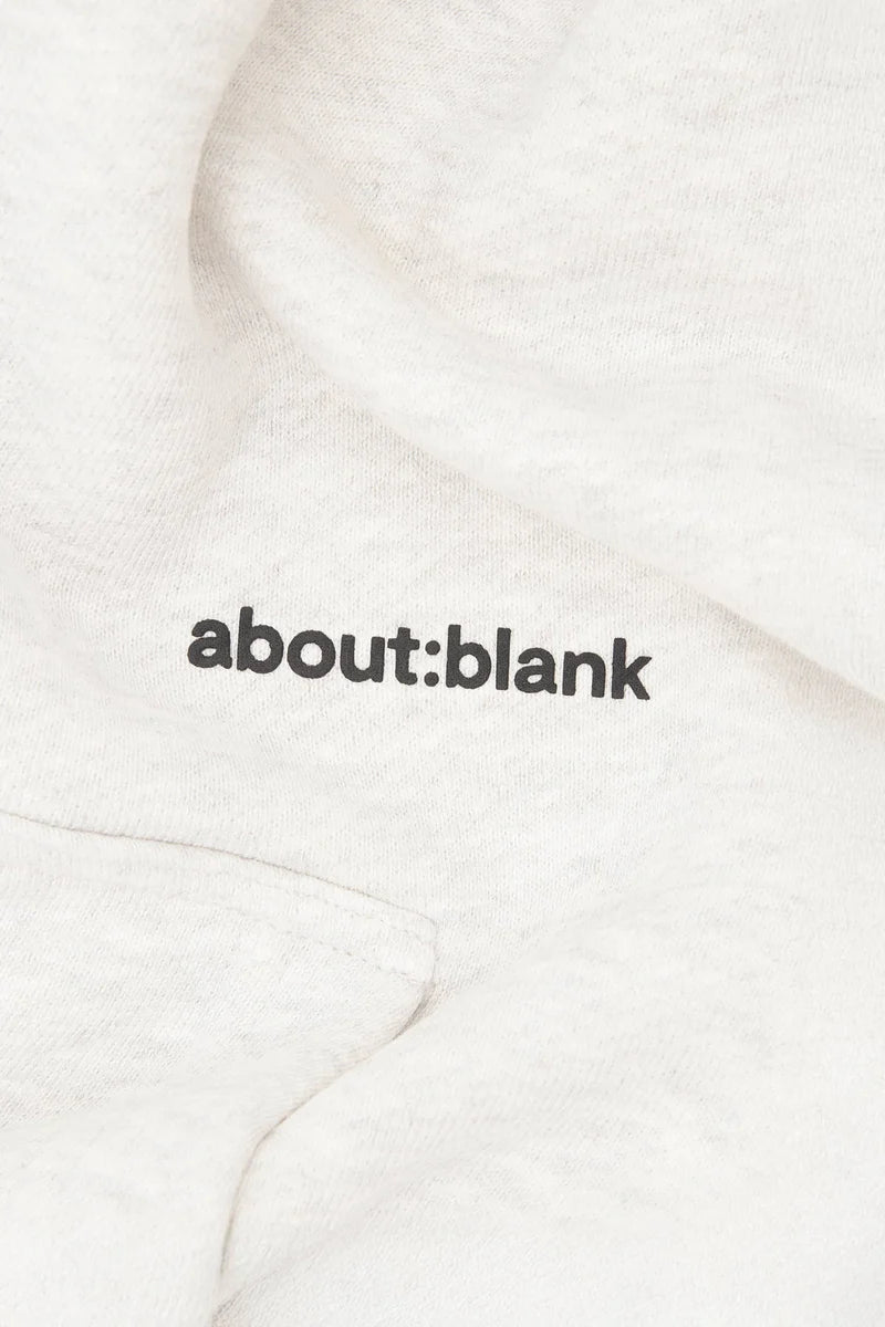 Box zip hoodie grey marl/black