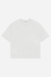 Box t-shirt - grey marl/white
