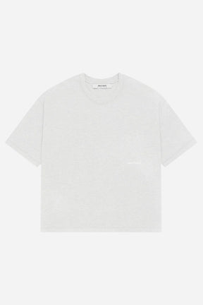 Box t-shirt - grey marl/white