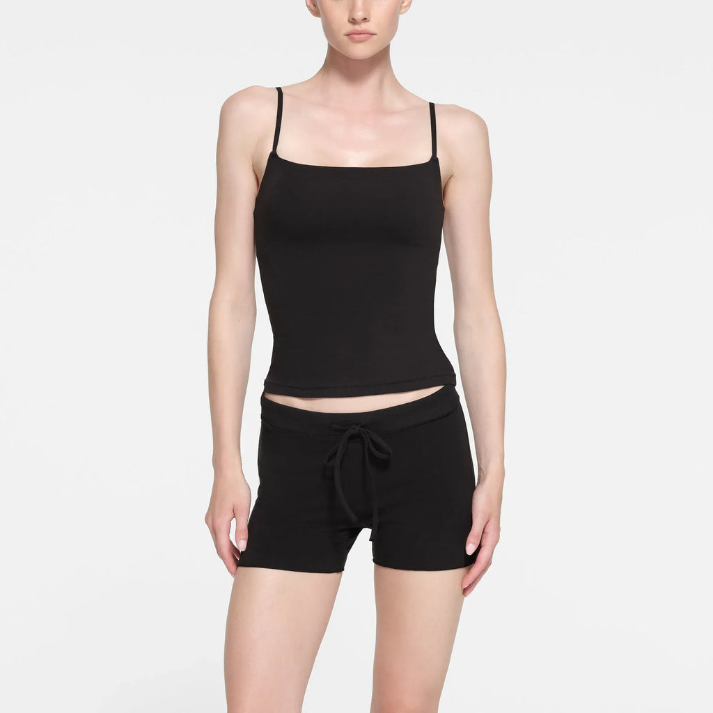 Skims Cotton Jersey Short Sugar Ultra Soot