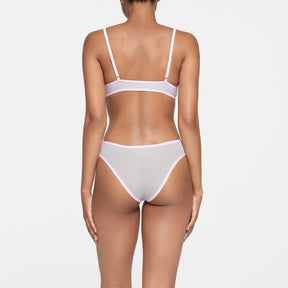 FITS EVERYBODY CONTRAST TRIM CHEEKY BRIEF | PLATINUM