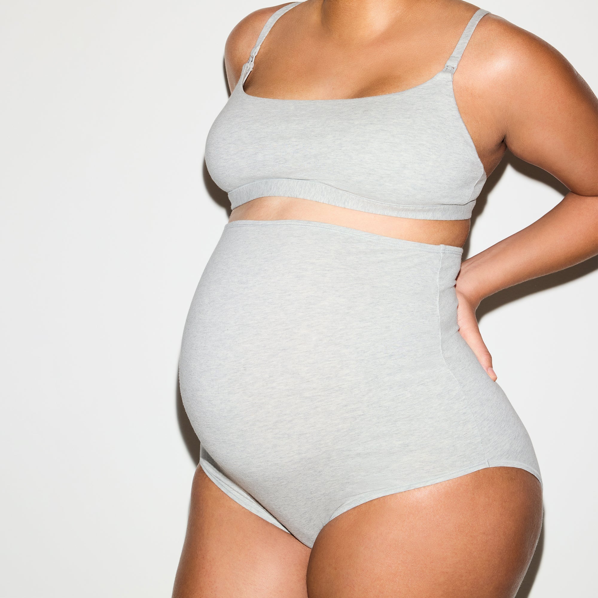 Cotton Jersey Maternity Nursing Scoop Bralette 2-pack