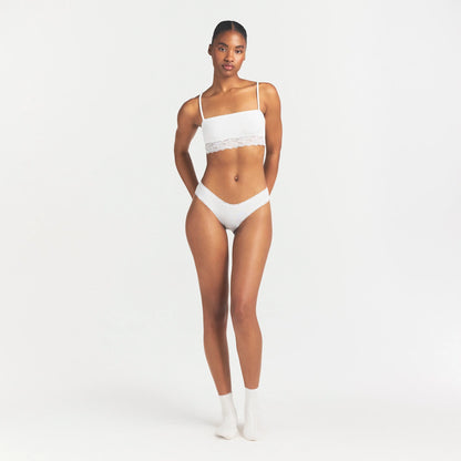 Lightweight Cotton Straight Neck Bralette