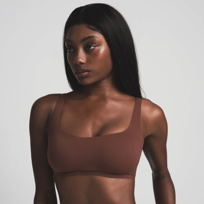 NAKED SCOOP BRALETTE | COCOA