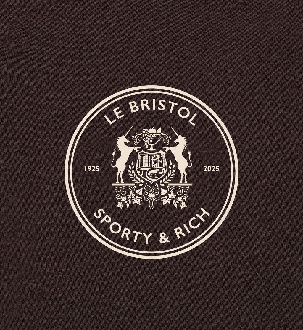 Bristol Crest 100th Crewneck - Chocolate/Cream