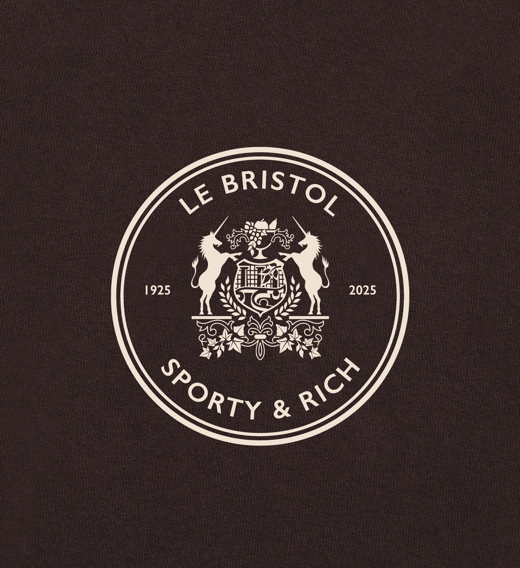 Bristol Crest 100th Crewneck - Chocolate/Cream