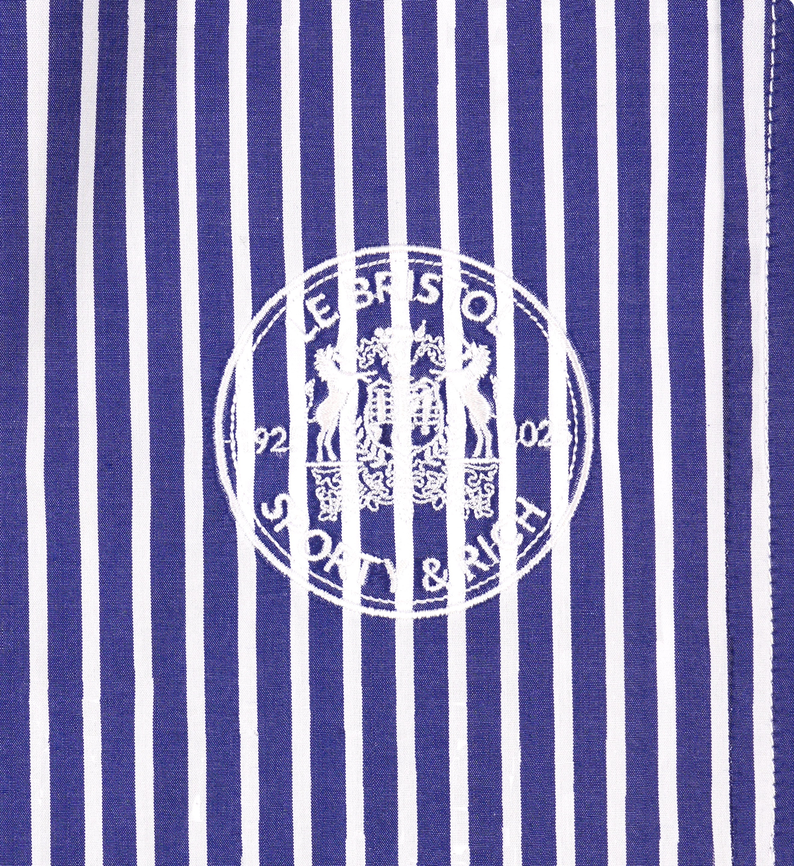 Bristol Crest 100th Boxer Short - Navy/White