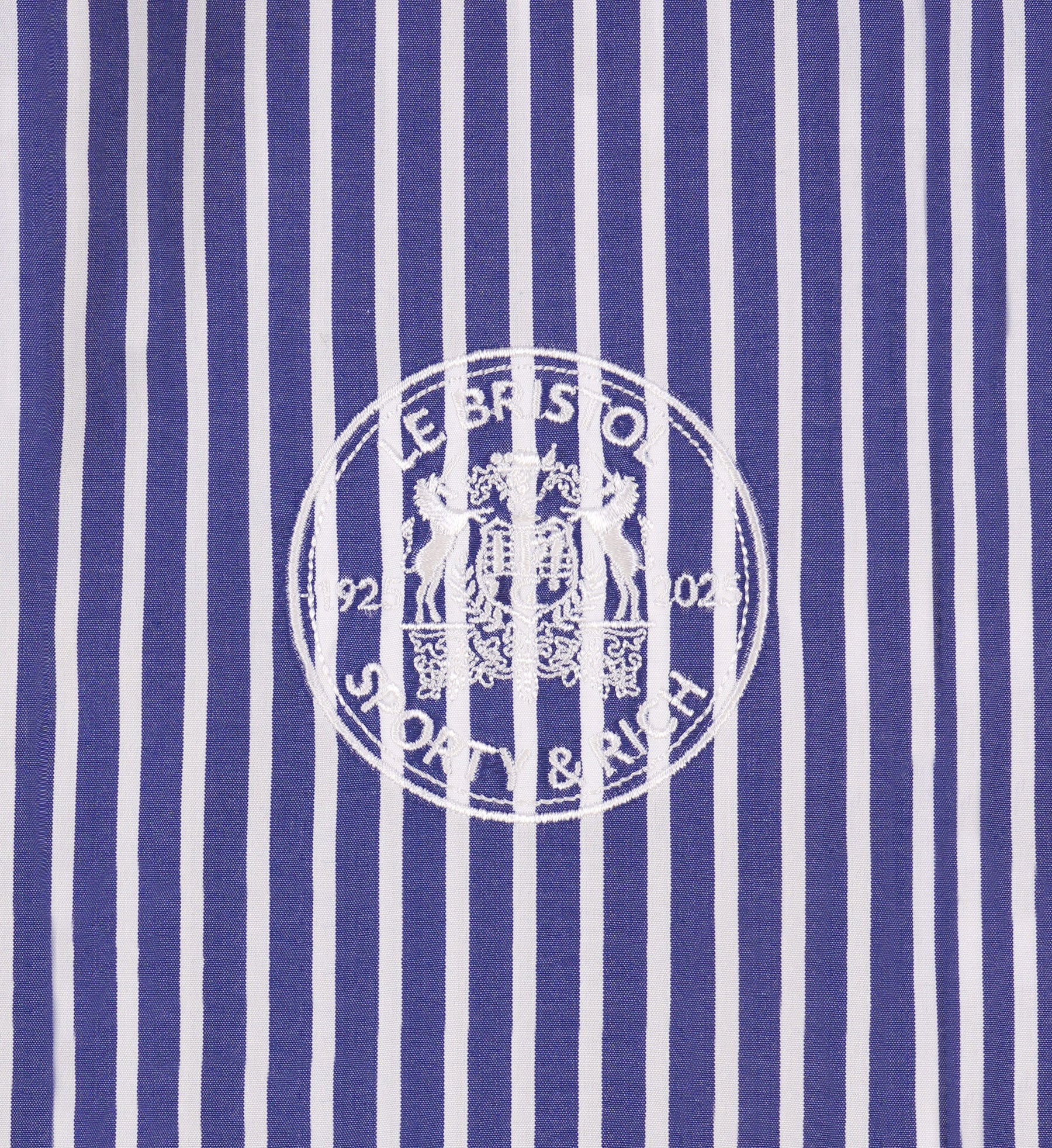 Bristol Crest 100th Oversized Shirt - Navy/White