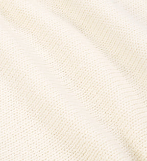 Bristol Crest Cotton Knit Sweater - Cream