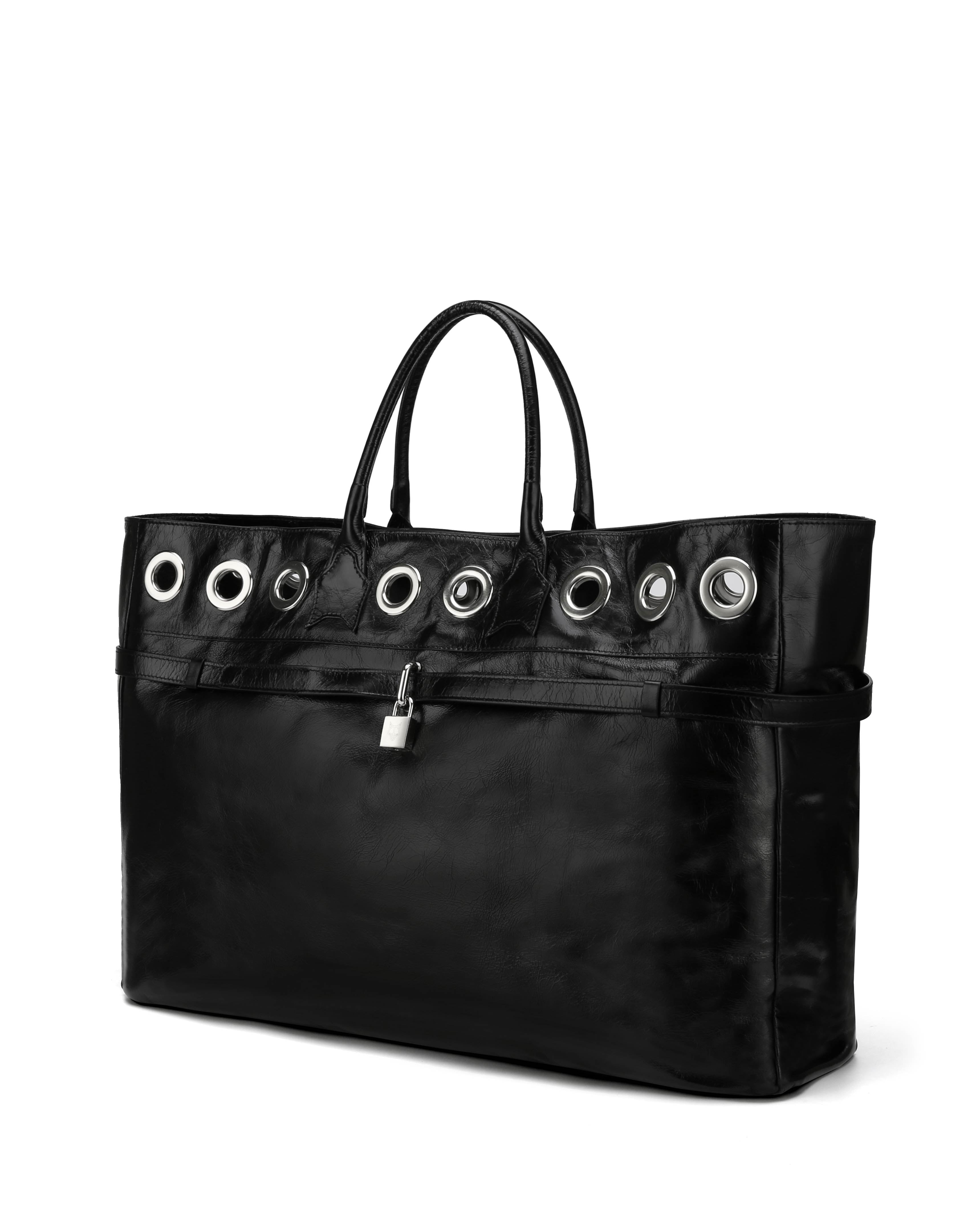 Brooklyn Black Athena Leather