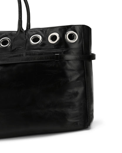 Brooklyn Black Athena Leather