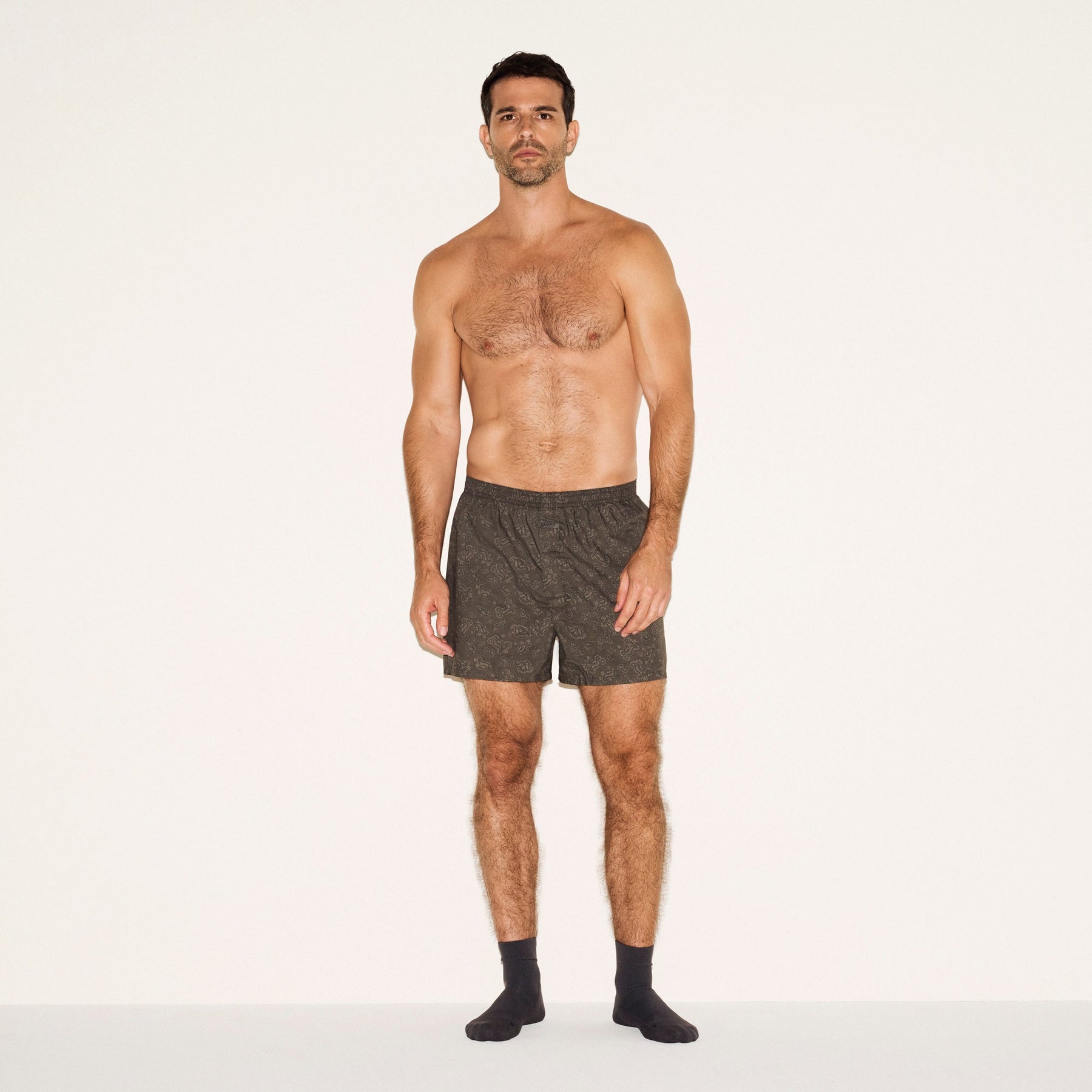 COTTON POPLIN MENS BOXER 3-PACK | ASH PAISLEY MULTI