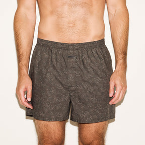 COTTON POPLIN MENS BOXER 3-PACK | ASH PAISLEY MULTI