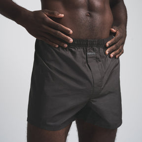 COTTON POPLIN MENS BOXER | ASH