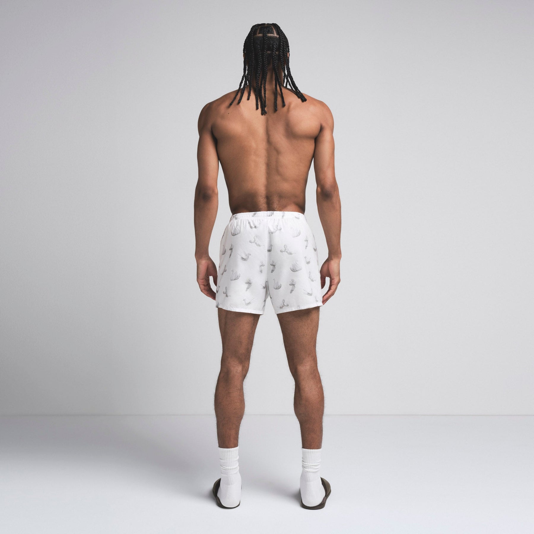 COTTON POPLIN MENS BOXER 3-PACK | STONE SLATE MULTI