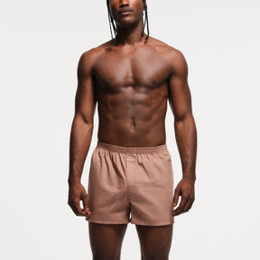 COTTON POPLIN MENS BOXER 3-PACK | UMBER MULTI