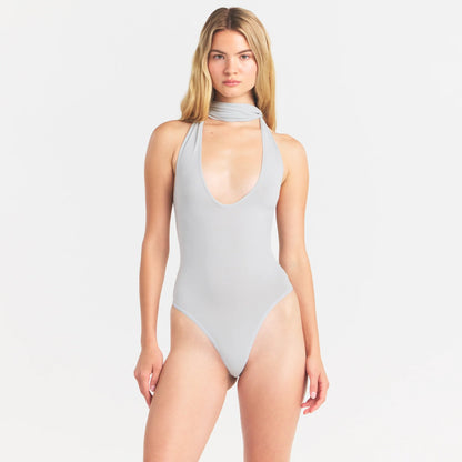 Cupro Jersey Halter Bodysuit