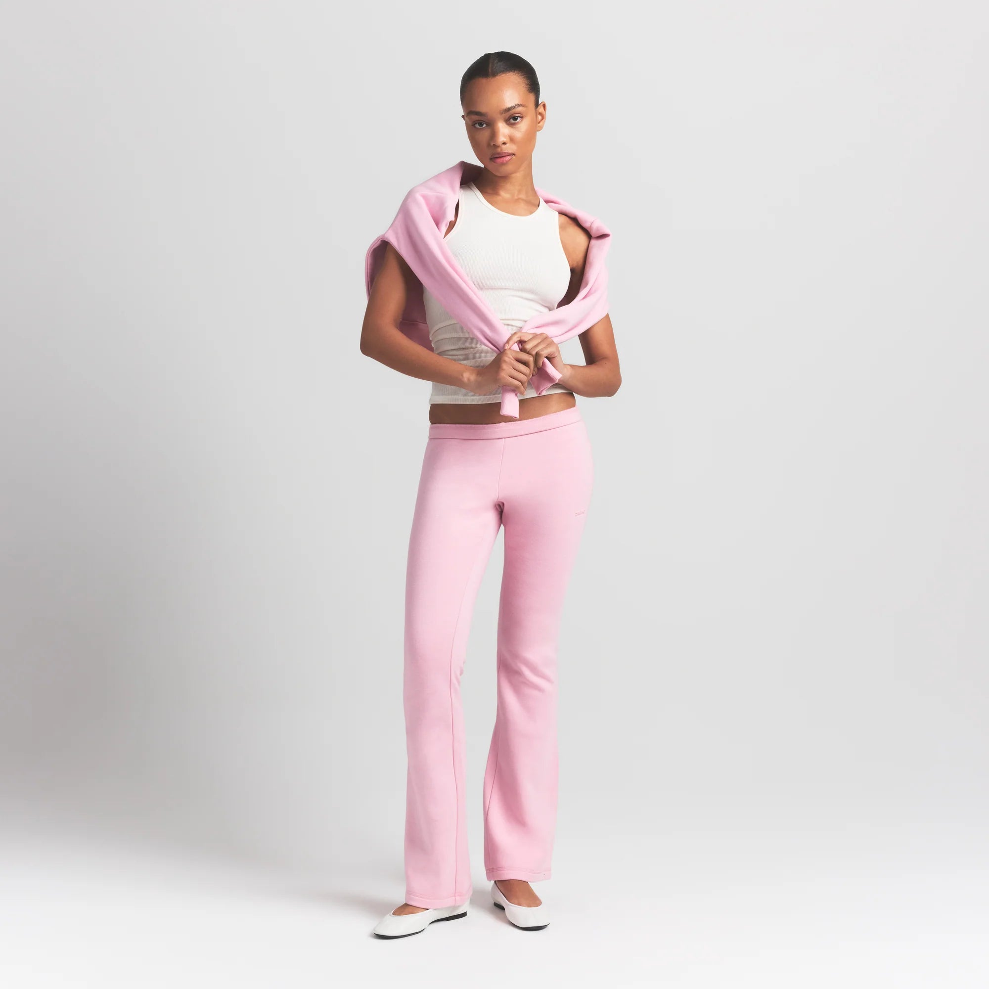 Cotton Fleece Slim Pant