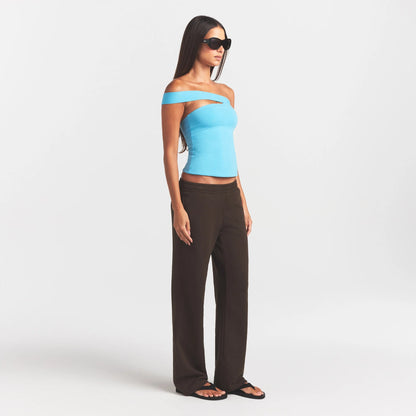 French Terry Straight Leg Pant