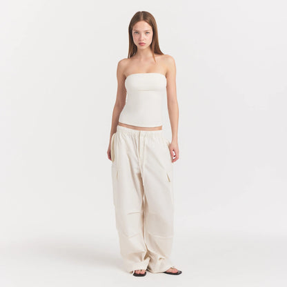 Woven Cotton Oversized Low Rise Cargo Pant