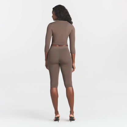 Refined Knit Capri