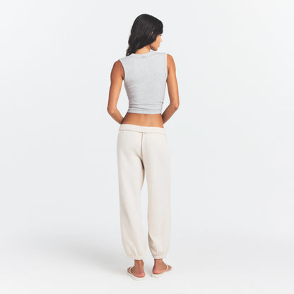 Drapey French Terry Cropped Jogger