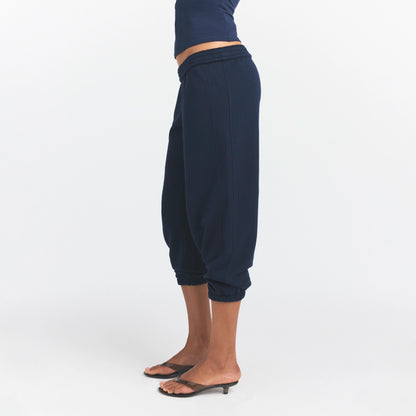 Drapey French Terry Cropped Jogger