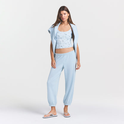 Drapey French Terry Cropped Jogger