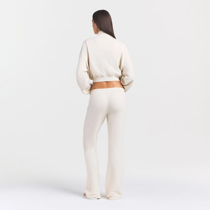 Drapey French Terry Straight Leg Pant