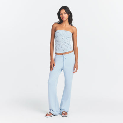 Drapey French Terry Straight Leg Pant