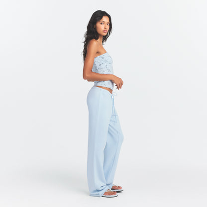 Drapey French Terry Straight Leg Pant