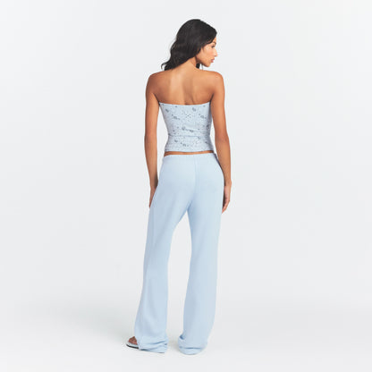 Drapey French Terry Straight Leg Pant